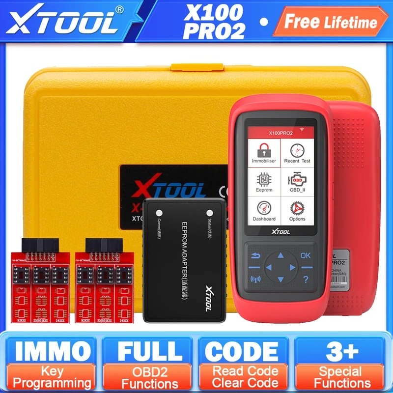 35M1 XTOOL X100PRO2 Key Programmer IMMO Key การเขียนโปรแกรมเครื่องมือยานยนต์ OBD เครื่องสแกนเนอร์รหั