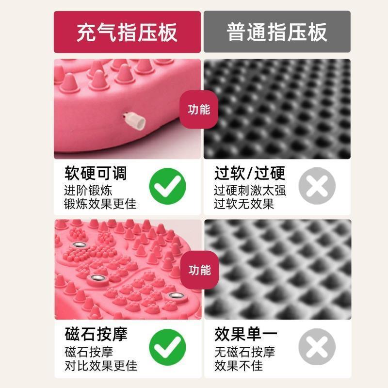 热卖中Adwin充气指压板脚底按垫慢跑专静音原地踏步垫不搁脚家用 แผ่นรองนวดกดจุดแบบเป่าลม Adwin ขายดี แผ่นรองเดินเงียบสำหรับการวิ่งจ