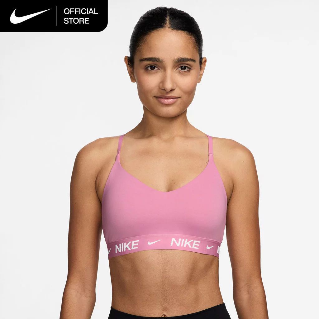 Nike Women's Indy Light Support Padded Adjustable Sports Bra - Pink Rise [FD1063-621]