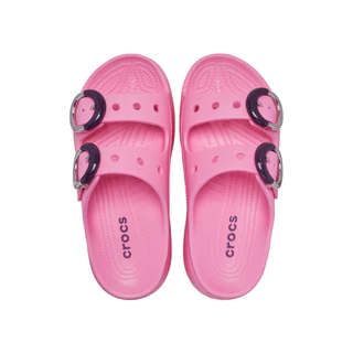 CROCS รองเท้าแตะผู้หญิง SATURDAY PLATFORM DIPPED BUCKLE SANDAL รุ่น 213246-669 - PINK LEMONADE