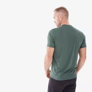 Decathlon Men'S Hiking Synthetic Short-Sleeved T-Shirt Mh100 เสื้อเดินป่าผู้ชาย รุ่น Mh100 - Green
