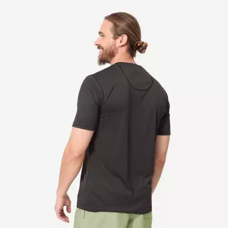 Decathlon Men'S Surfing Short-Sleeve Anti-UV Water T-Shirt เสื้อโต้คลื่นผู้ชายแขนสั้นป้องกันรังสียูวี รุ่น Water - Black