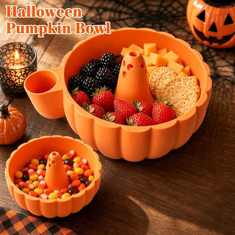 ฮาโลวีนฟักทอง Berry Swirl Bowl 3d พิมพ์ตกแต่ง Candy Home จาน Spooky Decor M2p2