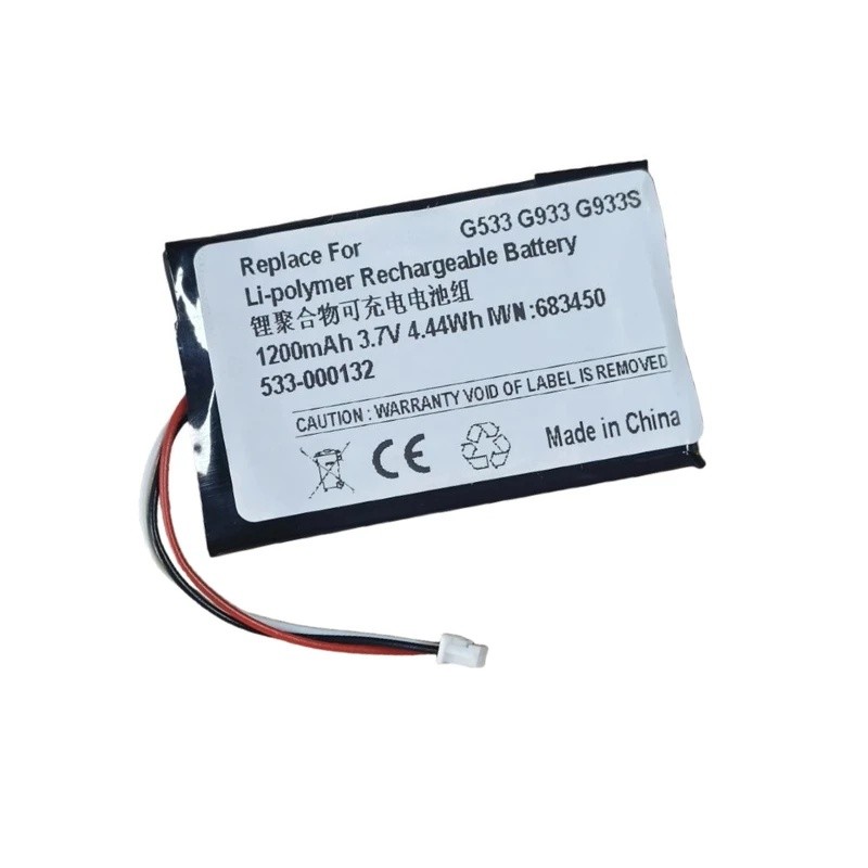 สําหรับ Logitech G533 G933 G933S 683450 533-000132 แบตเตอรี่แบบชาร์จไฟได้ Li-polymer 1200mAh