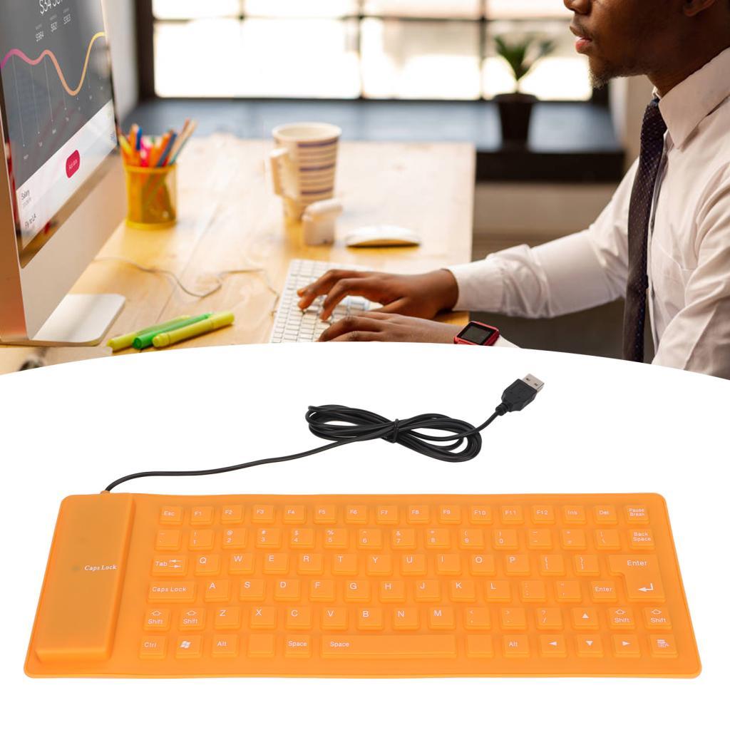 Ropa888 Tangxi Roll up คีย์บอร์ดซิลิโคนสาย USB Rollable 85 คีย์คอมพิวเตอร์ขนาดกะทัดรัดสําหรับแล็ปท็อ