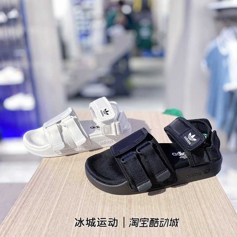 สินค้าพร้อมส่ง รองเท้าแตะแบบเวลโครสำหรับผู้ชายและผู้หญิง Adidas Trefoil รุ่น S75382 CG6151