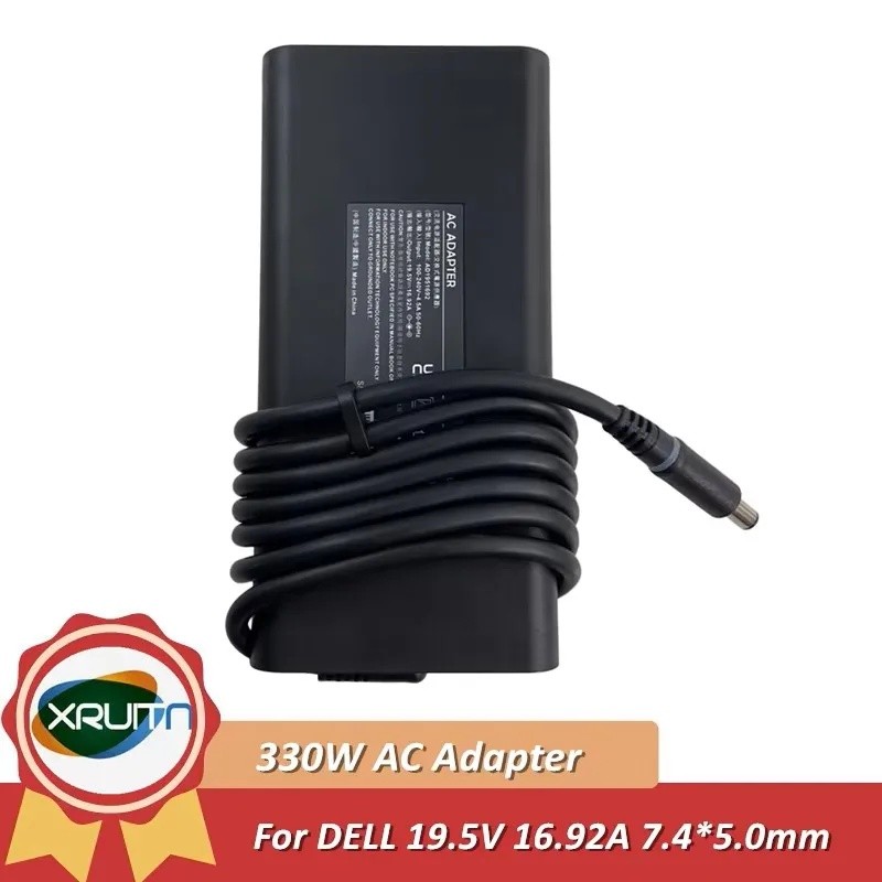 19.5V 16.92A 330W GaN AC Power Adapter Charger สําหรับ DELL Alienware แล็ปท็อป HA330PM201 DA330PM201