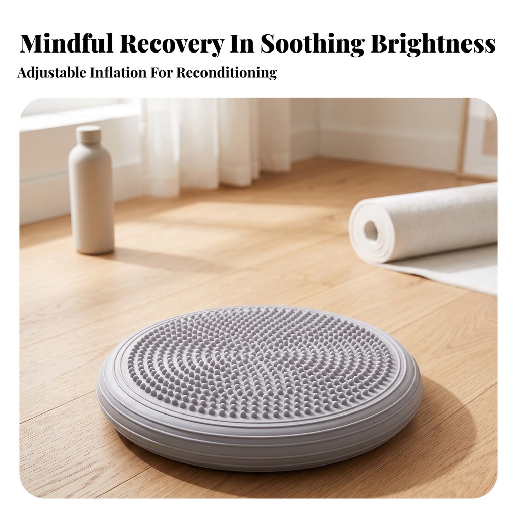 Inflatable Balance Cushion Textured Inflatable BALANCE Disc Wobble Cushion Low-ความสูง Stability Dis