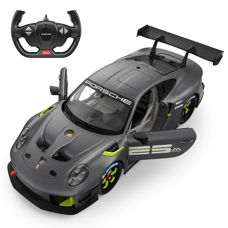 R RASTAR/Xinghui Porsche 911 รีโมทคอนโทรลไฟฟ้าชาร์จรถแข่งเด็กรถเด็กจําลองรถรุ่น 1: 14