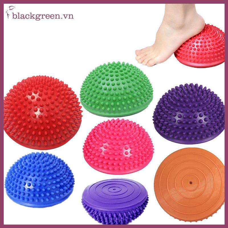 BGREE Inflatable Half-Ball Massage Balance Training Ball Tactile Ball Fitness Ball Non-Slip Core Tra