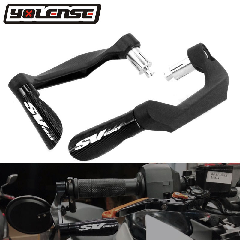 รถจักรยานยนต์ 7/8 "22 มม.Handlebar Grips คลัทช์เบรคคันโยก Guard Protector Fit สําหรับ SV650 SV650S S