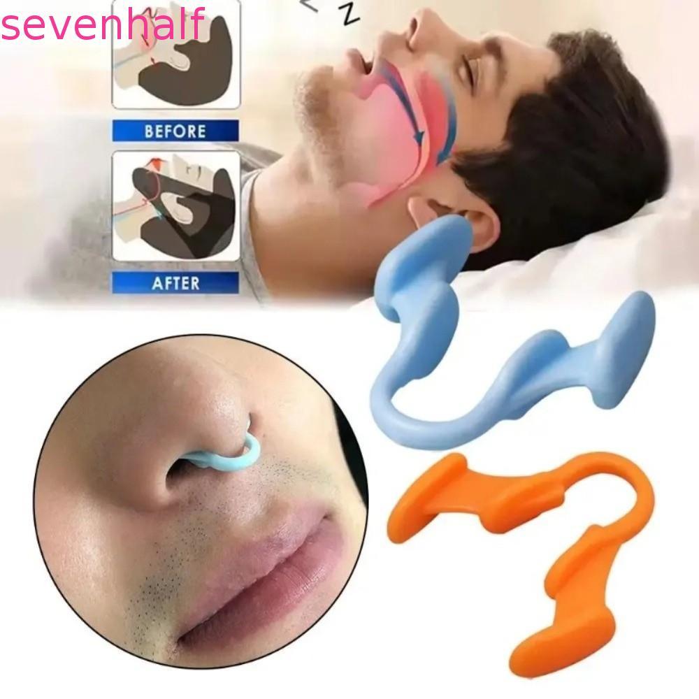 SEVENHALF Anti-snoring Nose Plug, ซิลิโคนยืด Sleeping Nose Clip, Sleep Aid Decive สบาย Mini Breathab