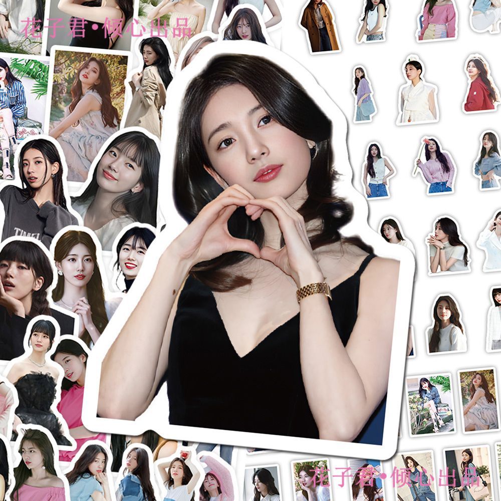 130 แผ่น Bae Suzy สติกเกอร์ ins สไตล์มูลค่าสูง Beauty Star อุปกรณ์ต่อพ่วง Divine รูปที่สวยงามสติกเกอ