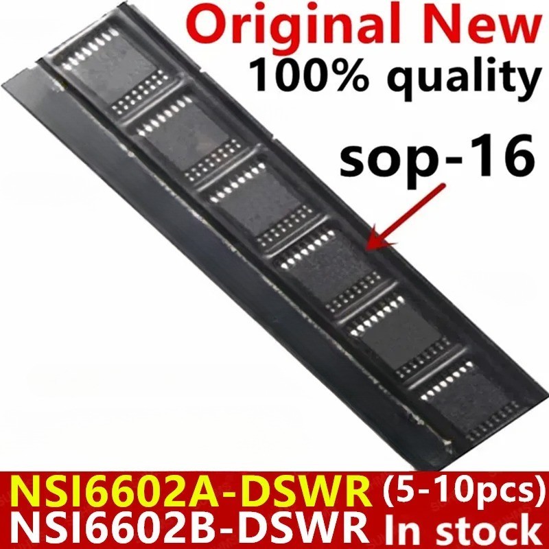 (5 ชิ้น) 100% ใหม่ NSI6602A-DSWR NSI6602B-DSWR NSI6602AD/6602BD/6602/66 sop-16 ชิปเซ็ต