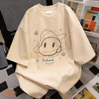 (จัดส่งตลอด 24 ชั่วโมง)Fanfei สีชมพู เสื้อหมี เสื้อยืด oversize ลายน่ารัก ผ้าคอตตอน โอเวอร์ไซส์ สไตล์ฮิปฮอป COD