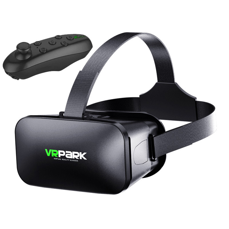 Vrpark Virtual Reality 3D VR แว่นตาแว่นตาชุดหูฟังอุปกรณ์หมวกนิรภัยสมาร์ทเลนส์สําหรับสมาร์ทโฟนโทรศัพท์มือถือโทรศัพท์มือถือ Viar Realidade Controller Viewer เสริมภาพยนตร์เกมฟิล์มวิดีโอ