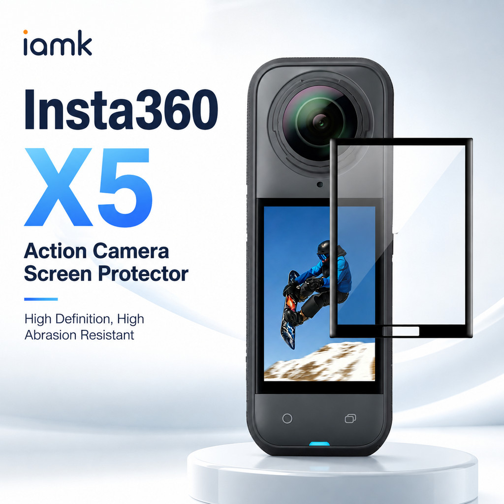ฟิล์มกระจก สำหรับ Insta360 X5 กันลายนิ้วมือ 9H HD FM0028