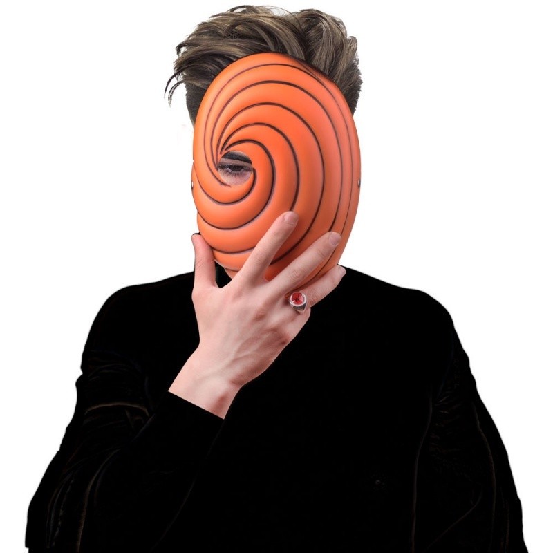 上品✨·Naruto Uchiha Obito Mask หน้ากากเรซิ่นปาร์ตี้ฮาโลวีนคอสเพลย์เครื่องแต่งกาย Propshiha หน้ากาก