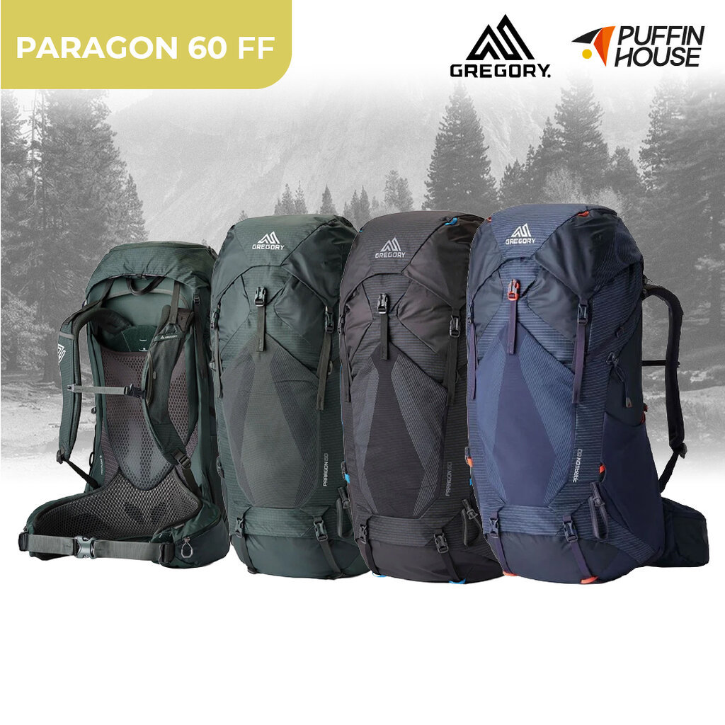 GREGORY เป้เดินป่าสำหรับผู้ชาย เป้ซัพพอร์ตดี เปิดได้ 3 ทาง Paragon 60 FF (2025)