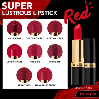 Revlon Super Lustrous Lipstick เรฟลอน ซุปเปอร์ลัสทรัส ลิปสติก (ลิปสติกเรฟลอน,ลิปสติก)
