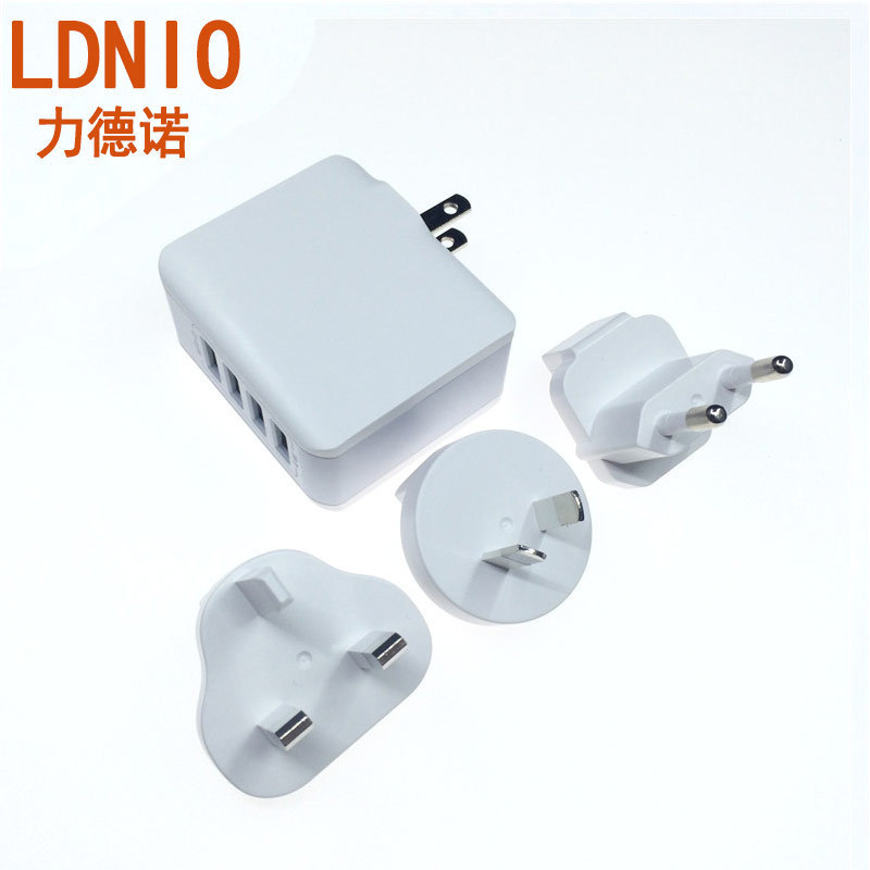 LDNIO LDNIO A4403 โทรศัพท์มือถือ Universal USB Charger Global Travel ปลั๊กแปลง 4-Bit usb4.4a