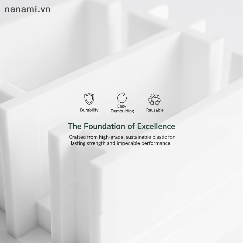[nanami] DIY Pavement แม่พิมพ์สําหรับสวนพลาสติก Bri Maker แผนที่เส้นทาง Mould Reusable Path Path Pat