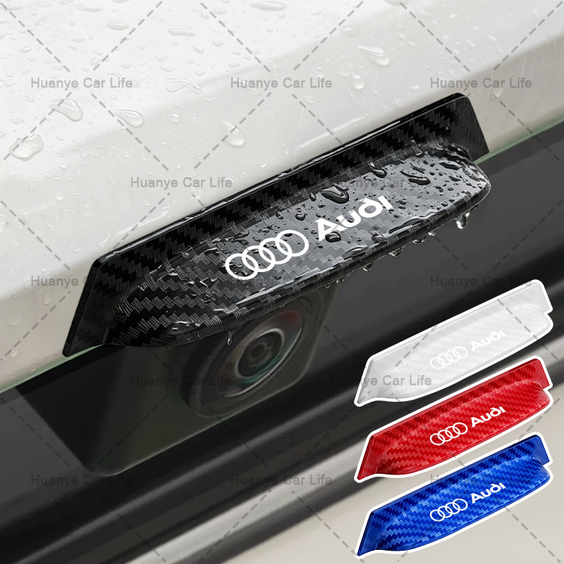 1/2pcs รถสํารองกล้องปกป้องรถด้านหลังดูกล้อง Resist Rain สําหรับ Audi A4 B8 A3 8P 8V S3 A5 A6 S6 C6 Q