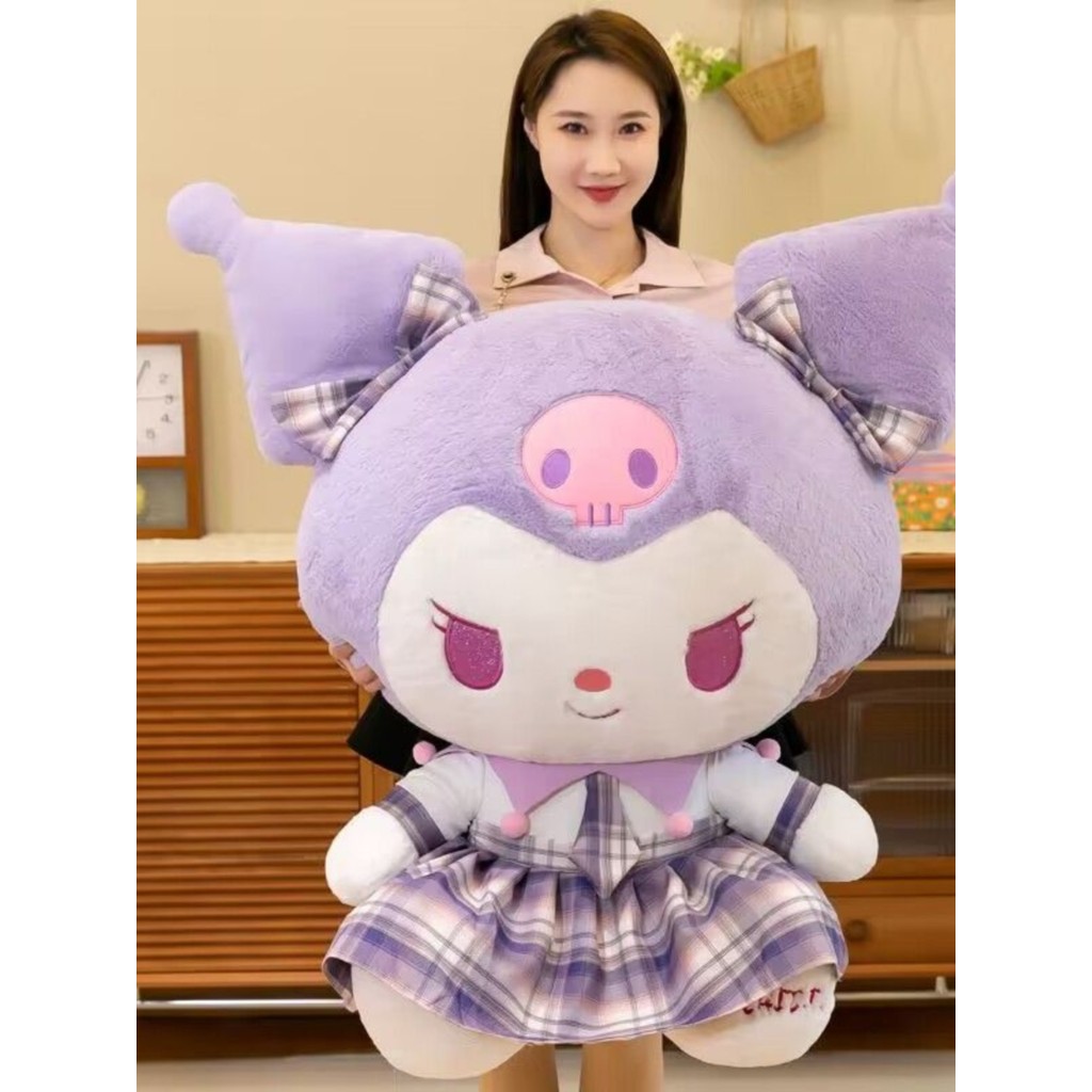 ตุ๊กตาขนนุ่ม ตุ๊กตา ใหม่ JK Kuromi ตุ๊กตาของเล่น Kuromi ตุ๊กตา Melody ตุ๊กตาหมอนนอนตุ๊กตาของขวัญวันเ
