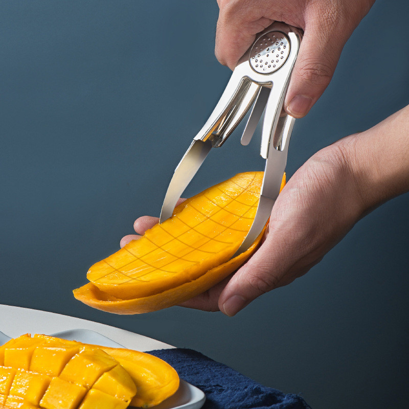 พร้อมสต็อก Mango Meat Extractor Mango Cutting Handy Tool Mango Dicing Handy Tool Mango Peeling Handy