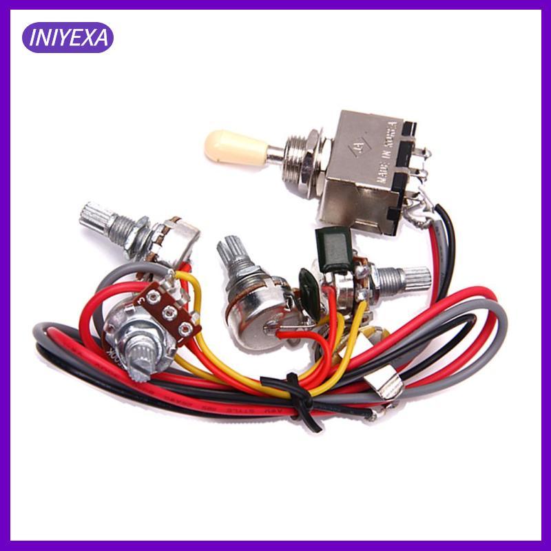 [Iniyexa] สายไฟสําหรับกีตาร์ไฟฟ้า LP 3 กล่องสลับปิ๊กอัพเลือก 2V/2T/1J