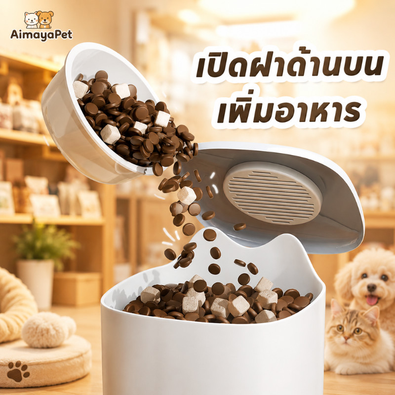 AimayaPet موزع طعام وماء أوتوماتيكي للحيوانات — صورة 6