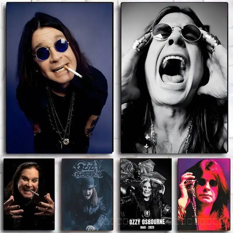 Rest Prince Of Darkness O-Ozzy Osbourne โปสเตอร์ Self-กาวศิลปะสติกเกอร์กันน้ํากาแฟบ้านหอพักตกแต่งผนั