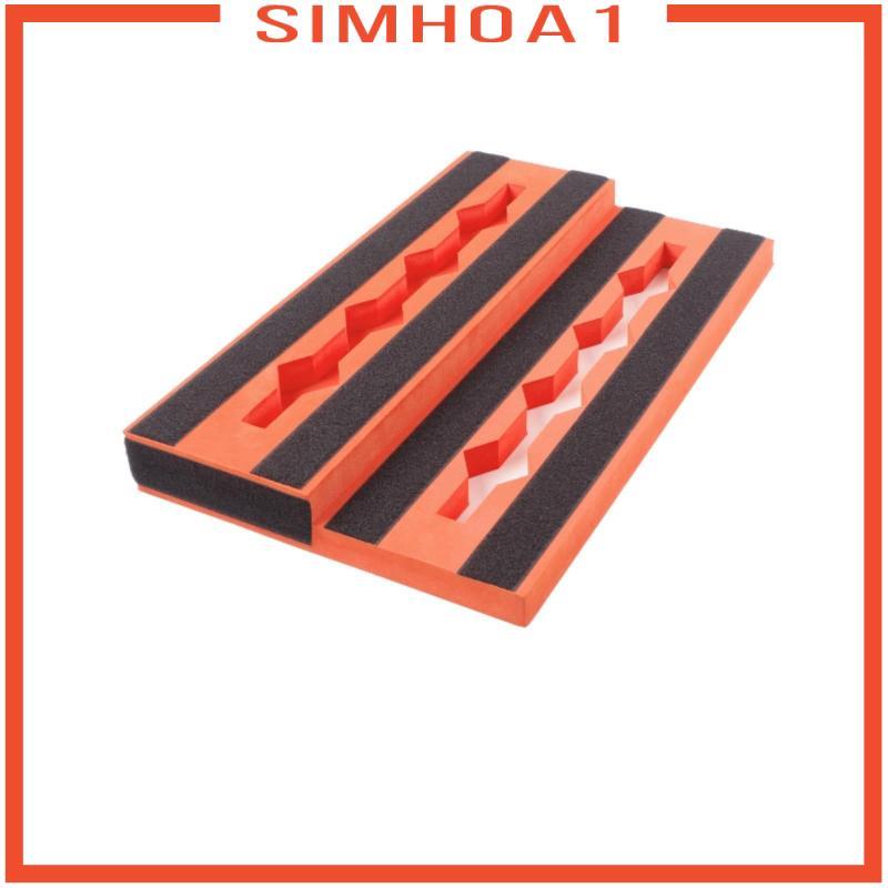 [Simhoa1] EVA Pedal Board Cable Channel Guitar Pedal Board Hook-and-Loop สําหรับนักกีตาร์