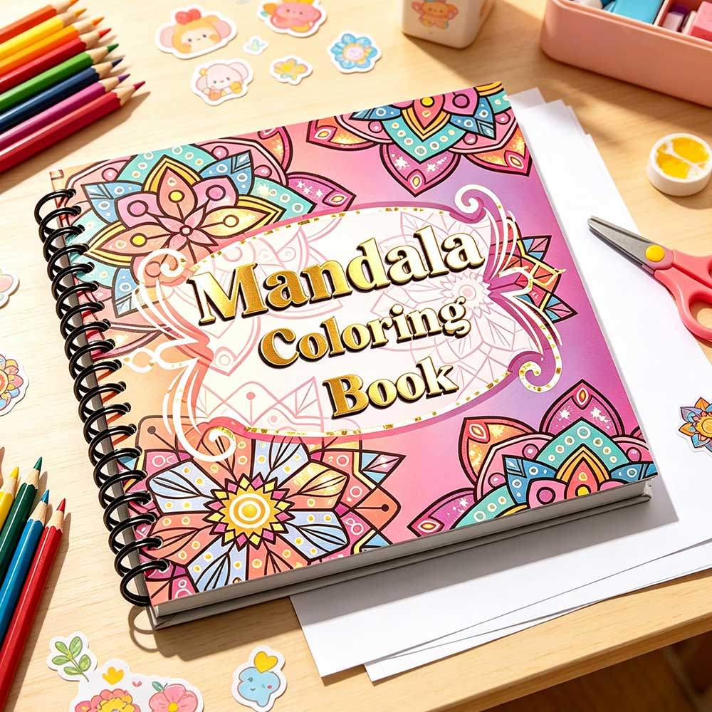 Mandala Coloring Book Spiral Bound Rich Patterns For Relaxing Drawing And Leisure Coloring Activity 