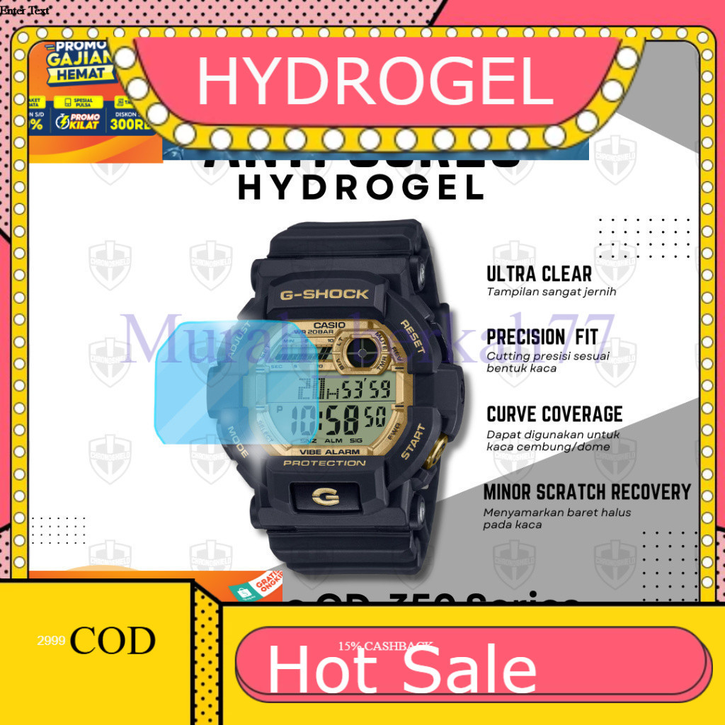 HYDROGEL ไฮโดรเจลป้องกันรอยขีดข่วนสําหรับ G-Shock GD350 GD 350 GShock GD-350