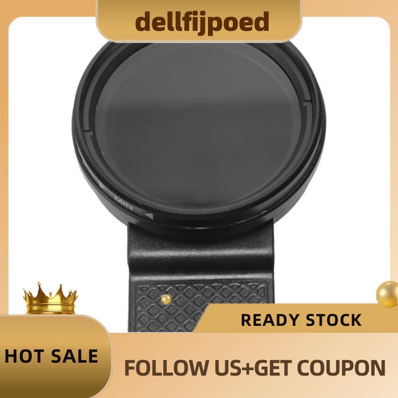 dellfijpoed1Set ปรับ Nd Filter Nd2-400 Medium Grey Mirror โทรศัพท์มือถือกล้องเลนส์ชุดกรองสีดํา