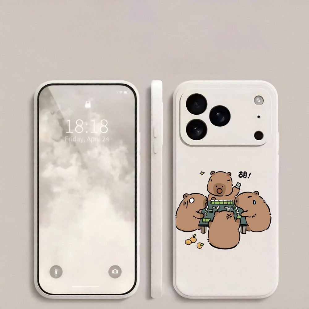 Mahjong Kapibara เคสโทรศัพท์เหมาะสําหรับ Xiaomi 17U 17T 15U 15 14U 14Pro 13Pro 12Pro 12 11U CIVI4Pro