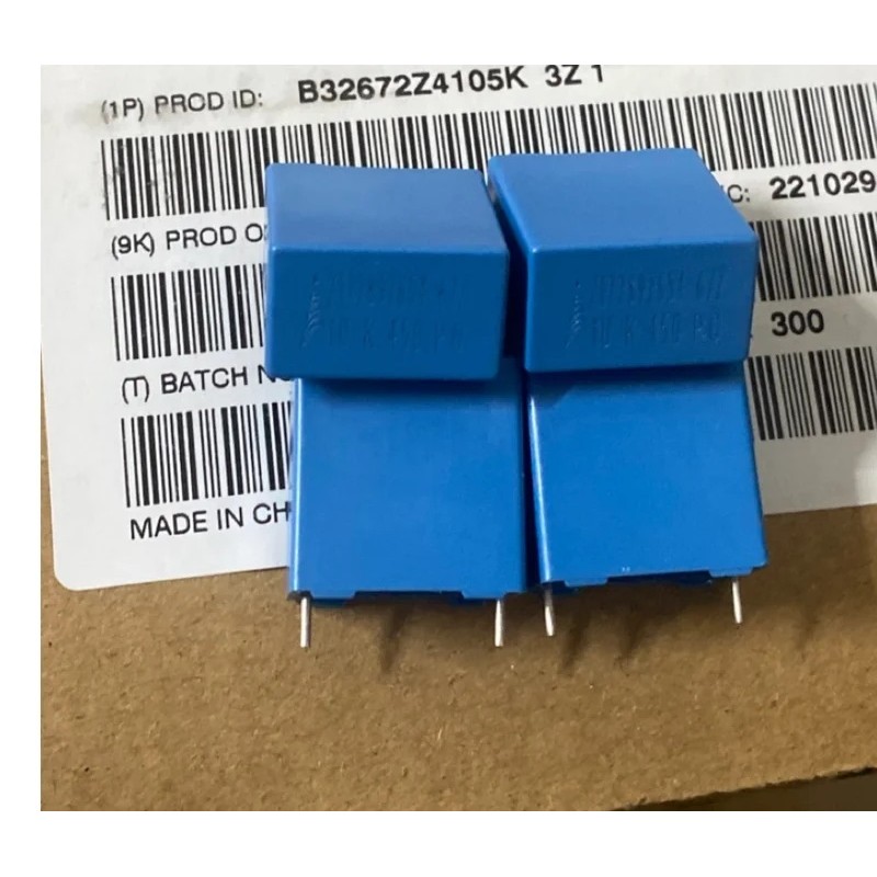 20 ชิ้น/ล็อตเดิมสําหรับ EP COS B32672Z4105K 1UF 450V 18X11X18.5 มม.P:15 มม.met ฟิล์มตัวเก็บประจุ