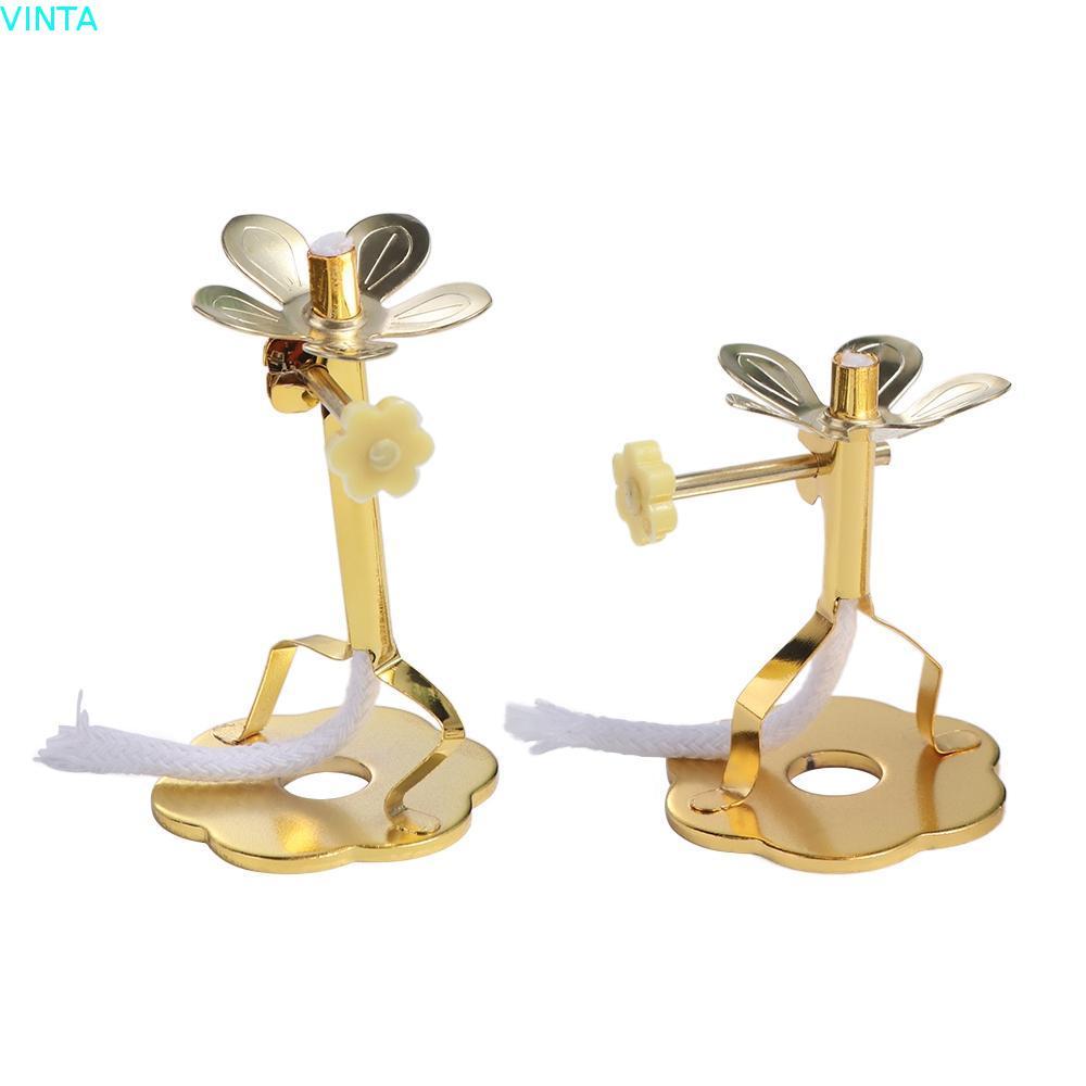 VINTA Wick Stand Telescopic Lamp Core ปรับทองเหลืองพร้อม Wick Fotang Wick Base