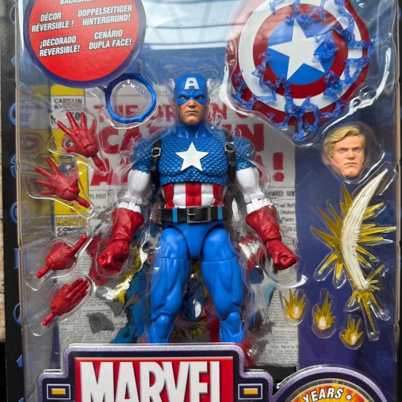 Hasbro 1/12ML Marvel Legendary American Team 20th Anniversary Wall Card Action Figure
