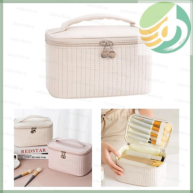 Yf6 As น่ารัก PU กระเป๋าแต่งหน้าสําหรับผู้หญิงอุปกรณ์อาบน้ํา Organizer Travel กระเป๋าเครื่องสําอางหญ