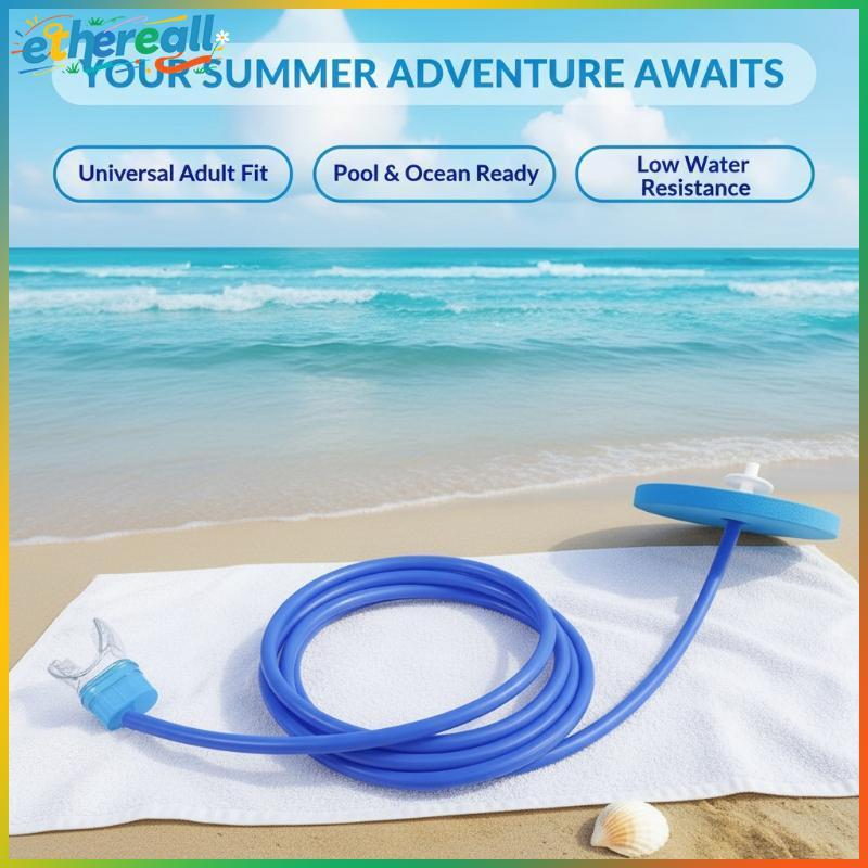 ETH Full Dry Snorkel Breathing Tube Soft ซิลิโคน Mouthpiece 1 M ถึง 4 M อุปกรณ์เสริมวาล์วลอยสําหรับ 