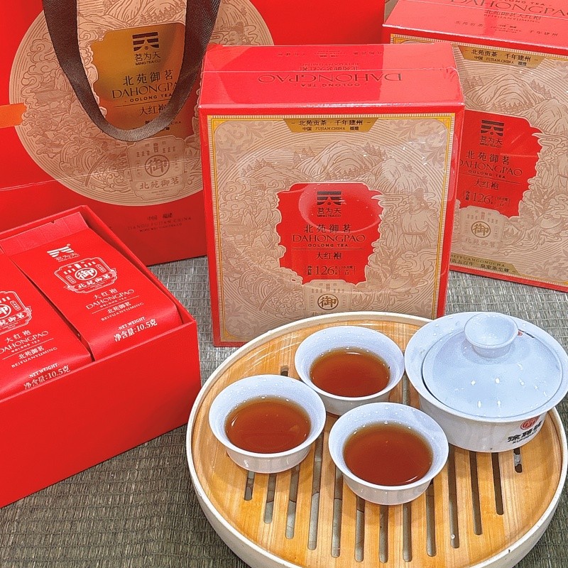 Mingwei Tianbeiyuan Yuming Dahongpao 126g * ชาอูหลงฝูเจี้ยน 1 กล่อง