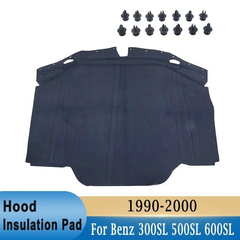 ด้านหน้าเครื่องยนต์ฉนวนกันความร้อน Pad Soundproof ผ้าฝ้ายสําหรับ Mercedes-Benz 300SL 500SL 600SL R12