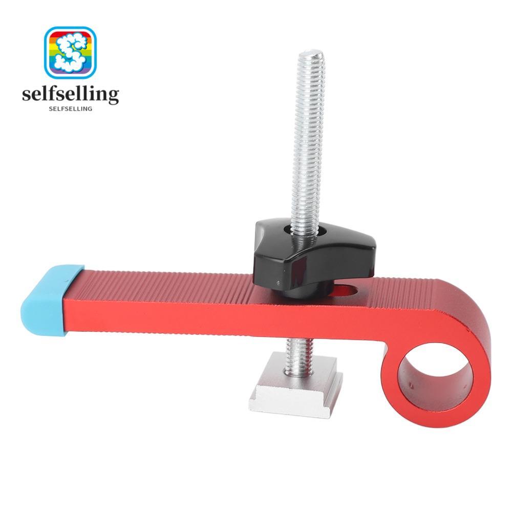 SELFS T Track Clamp, Red T Track Clamps Kit, อุปกรณ์เสริมอลูมิเนียมอัลลอยด์ปรับ T Track Hold Down Cl