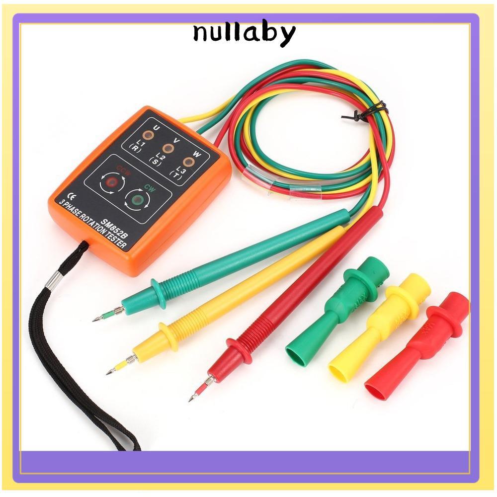 NULLABY เครื่องทดสอบการหมุนเฟส, Buzzer 60V-600V AC เฟสลําดับเมตร, Professional SM852B 20Hz-400Hz แบบ
