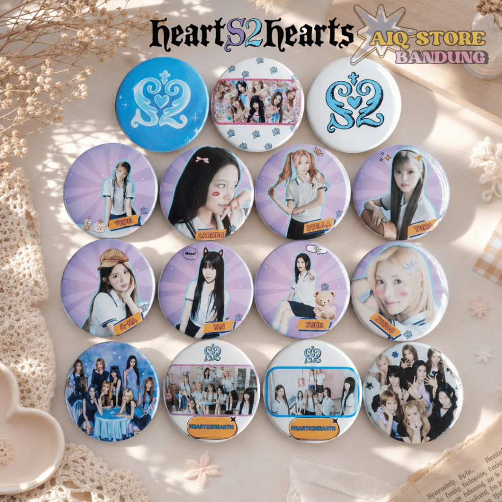 Hearts2Hearts Pin Deco K_Pop Aiq Store Bandung | Hearts2Hearts Iconic Version Pin prt3