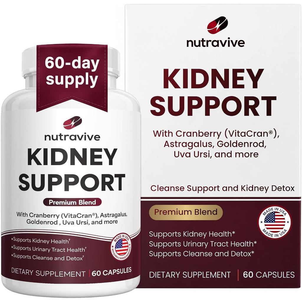 Kidney Cleanse & Support - แครนเบอร์รี่ ตาตุ่ม - 60 แคปซูล
