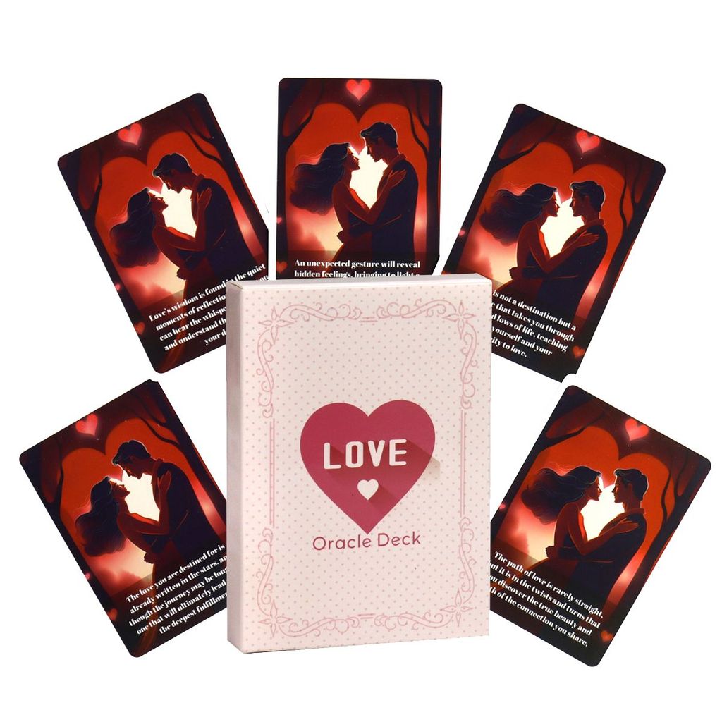10.3 * 6 ซม.Love Oracle Card Oracle Card Word Cardภาษาอังกฤษเกมกระดานการ์ดเกมLove Oracle