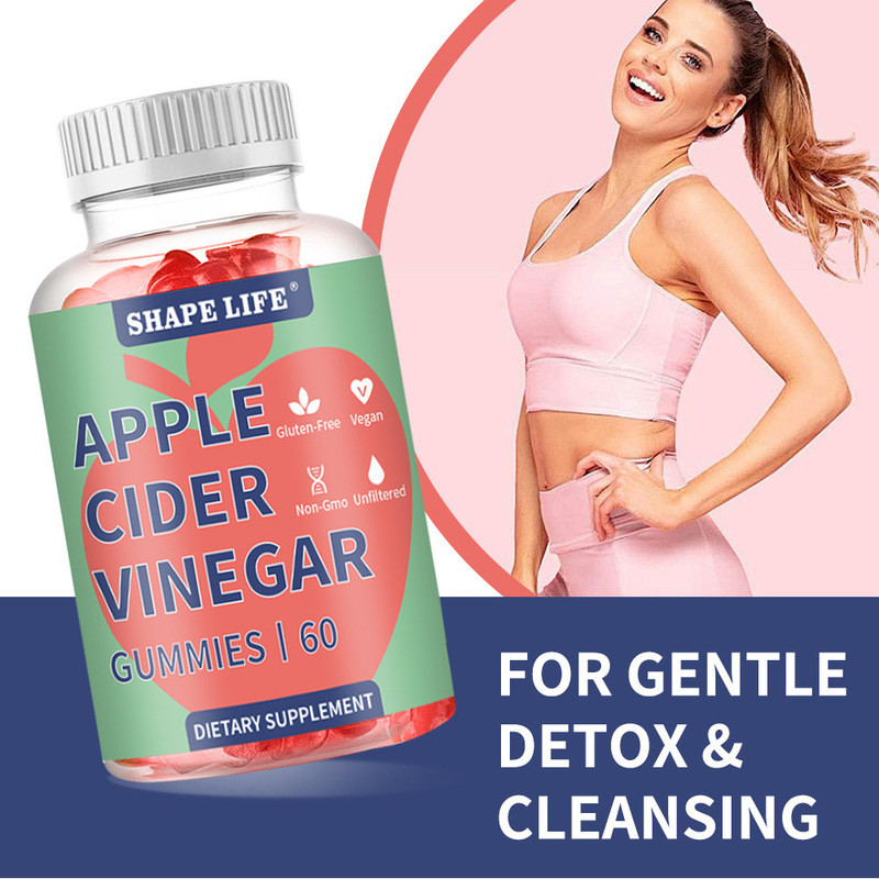 ขายร้อน Cider Vinegar Gummies Cider Vinegar Gummies รสสตรอเบอร์รี่ Apple Cider Vinegar Gummies